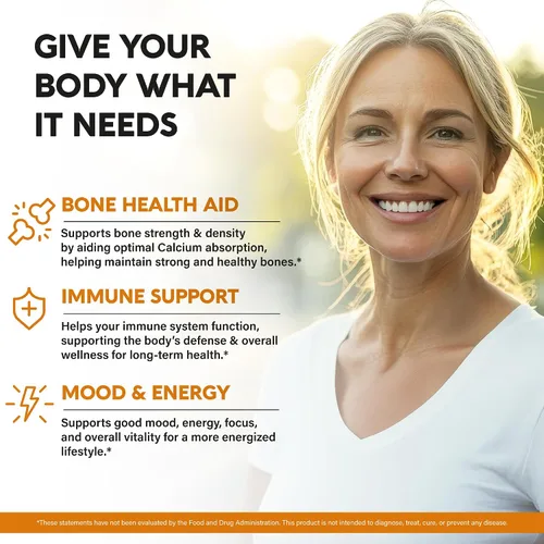 Vista 3 de Gotas Orgánicas USDA de Vitamina D3 K2 – Vitamina D3 10000 UI y K2 como MK-7 120mcg – Apoyo inmunológico y del estado de ánimo, salud de huesos