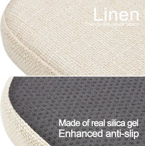 Vista 5 de BUYUE Almohada de Tejido Amistosa con Imán para Taburete de Bar 1 Pieza, Cojín Mejorado Antideslizante y Transpirable para Silla Pequeña de Café