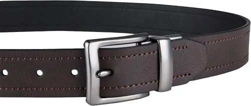 Vista 4 de Columbia Cinturón de mezclilla casual reversible dos en uno para hombre