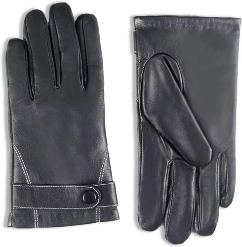 Vista 8 de YISEVEN Guantes de piel de oveja con forro de piel cálida para hombre