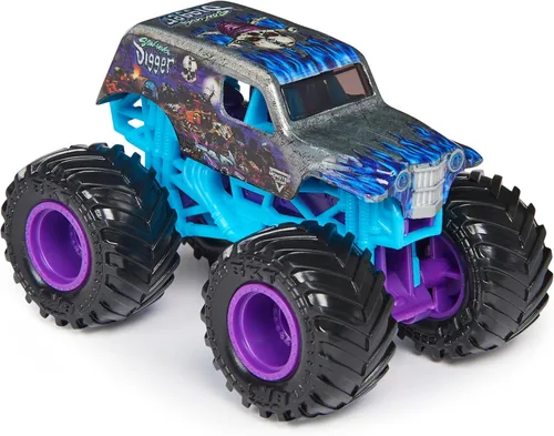 Vista 5 de Monster Jam 2023 Spin Master 1:64 Diecast Truck Series 32 Steel Reveal Son-uva Digger