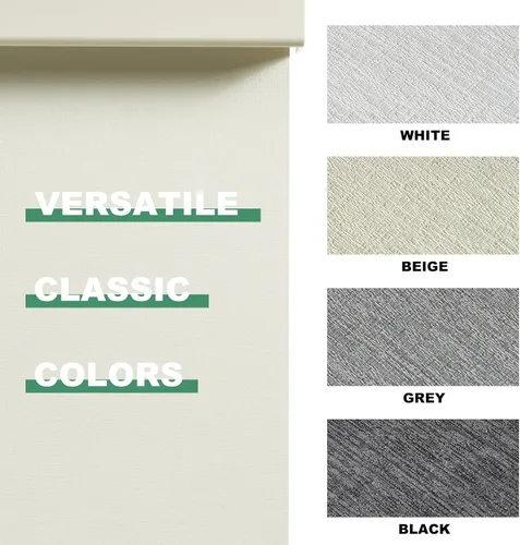 Vista 2 de Tonature Persianas Enrollables 100% Opacas para Ventanas, Persianas Enrollables sin Cordón con Protección UV Tela Jacquard, Oscurecimiento