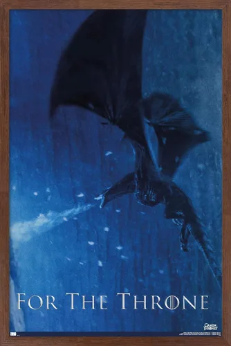 Vista 17 de Trends International Póster de pared Viserion Game of Thrones, 14.725 x 22.375 pulgadas, versión enmarcada de madera de granero