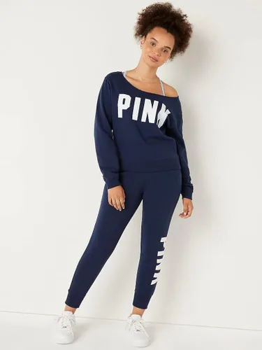 Vista 4 de Victorias Secret Sudadera corta de forro polar rosa