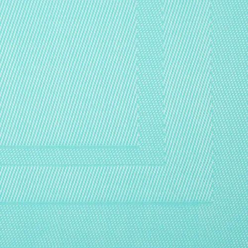 Vista 2 de DII PVC Tabletop Collection Woven Indoor / Outdoor - Juego de manteles individuales, 13x17.25, aguamarina, 6 piezas