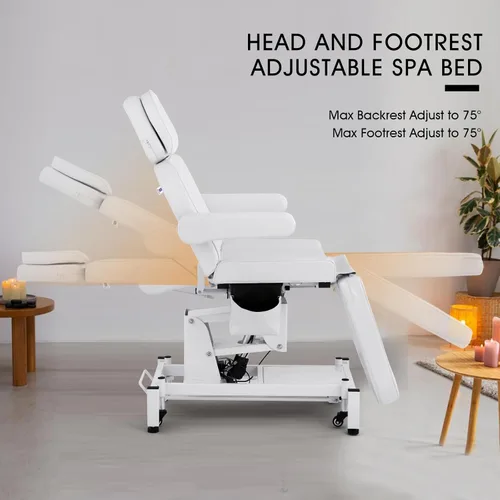 Vista 3 de Artist hand Cama facial eléctrica de 3 motores para esteticista 110 V, mesa de masaje extraíble, cama de belleza, estética médica, silla de tatuaje
