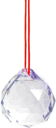 Vista 3 de Pelota de cristal para Feng Shui, estilo clásico, 30 mm, rosa