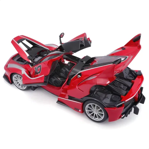 Vista 3 de Bburago B18-16010 Ferrari FXX-K Kit de Modelo Fundido, Rojo, Escala 1:18