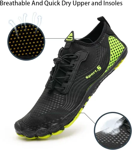 Vista 2 de Zapatos de agua para hombre y mujer descalzos de buceo zapatos de natación para deportes acuáticos antideslizantes zapatos acuáticos para piscina