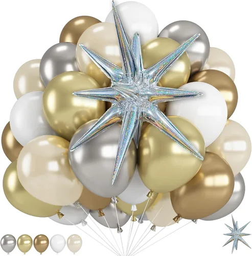 Vista 25 de Globos con estampado de guepardo para decoraciones de cumpleaños, 30 cm, globos de látex con estampado de leopardo en colores negro, marrón