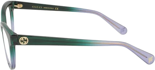 Vista 3 de Gucci Gucci Logo GG 0373O 004 - Lentes de plástico verde para ojo de gato 2047in