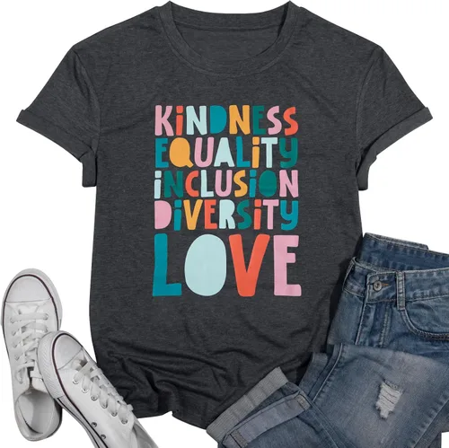 Vista 9 de Camiseta con texto en inglés "Kindness Teacher" para mujer, camiseta de educación especial para profesores, vida y amor, camiseta inspiradora