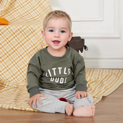 Vista 3 de Murnouche Conjunto de ropa de 2 piezas para bebé niño y niño pequeño