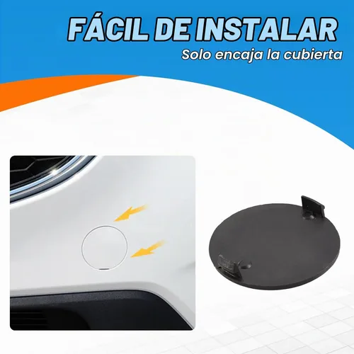 Vista 6 de Cobertura para gancho de remolque del parachoques delantero Tapa para el ojo del gancho de remolque Compatible con Mazda CX-5 2013 2014 2015 2016