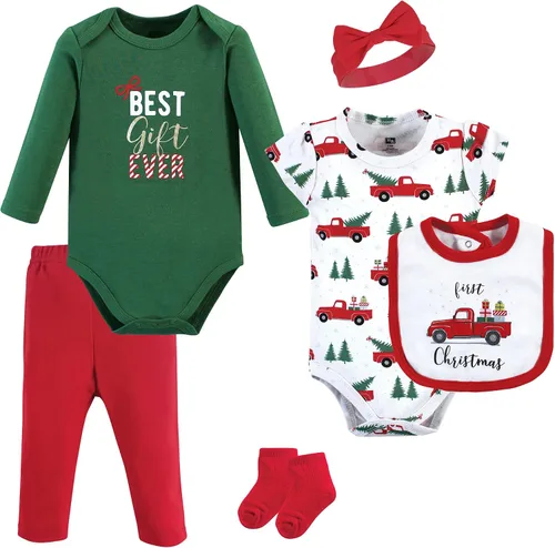 Vista 24 de Hudson Baby Juego de canastilla de algodón unisex para bebé Arcos de ballet Bunny