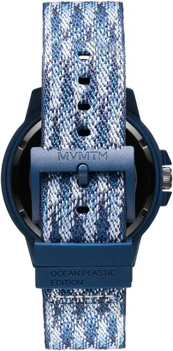 Vista 3 de MVMT El Ocean Plastic Reloj Unisex 38 MM Azul, Azul, Plástico Océano