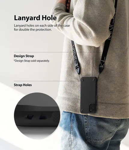 Vista 7 de Ringke Onyx - Funda compatible con Xiaomi Poco M3, resistente y resistente, reforzada, a prueba de golpes, TPU Grip Funda para teléfono - Negro