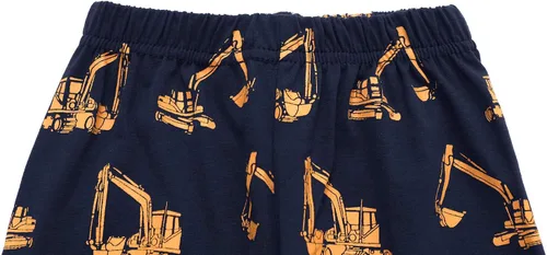 Vista 4 de Little Hand Pijamas de algodón para niños pequeños, conjunto de pijamas de manga larga para excavadora