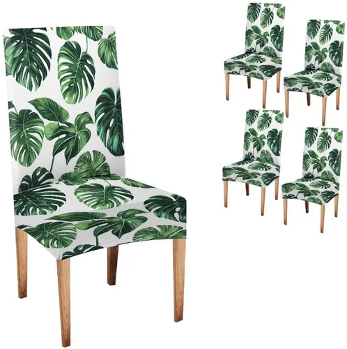 Vista 35 de CAPSCEOLL Fundas para sillas Parsons de elastano, súper ajuste, extraíbles y lavables, para sillas de cocina, fundas protectoras para comedor