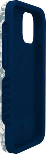 Vista 8 de Casely Funda para iPhone 12 Mini Té de la tarde Floral azul Diseño protector audaz Compatible con MagSafe