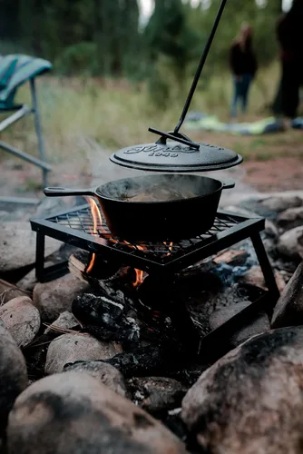 Vista 5 de Stansport Parrilla de Campamento Portátil de Acero con Revestimiento en Polvo