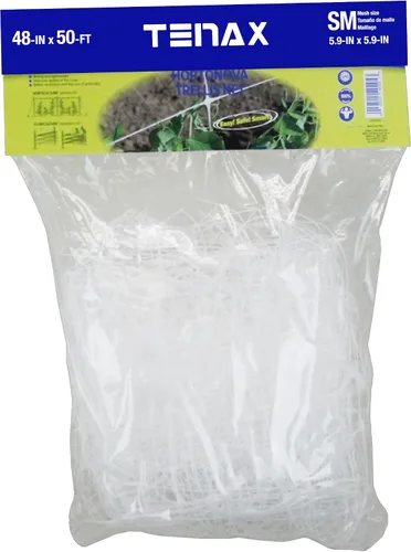 Vista 12 de TENAX 1A150281 Hortonova Plant Trellis Network, 48" x 1,000' Blanco