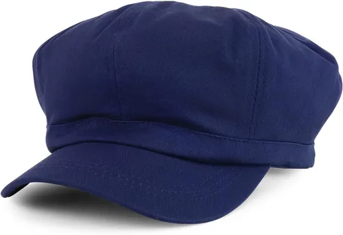Vista 4 de Armycrew Gorra de periódico de gran tamaño 2XL ligera 100% algodón con parte trasera elástica Negro