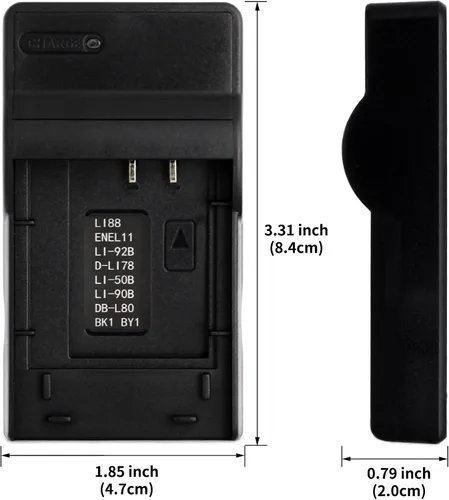 Vista 3 de Norifon EN-EL11 Cargador USB para Nikon Coolpix S550, cámara Coolpix S560 y más