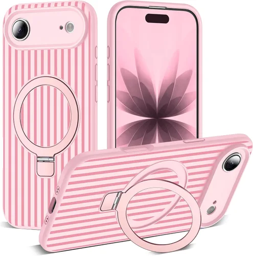 Vista 165 de SKYLMW Funda diseñada para iPhone 11 con soporte magnético invisible Compatible con Mag-Safe, a prueba de caídas de grado militar, a prueba