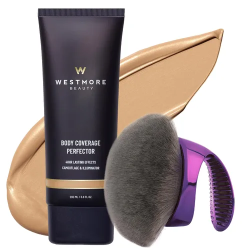 Vista 26 de Westmore Beauty Perfector y cepillo de cobertura corporal - Maquillaje Resplandor fresco 1C