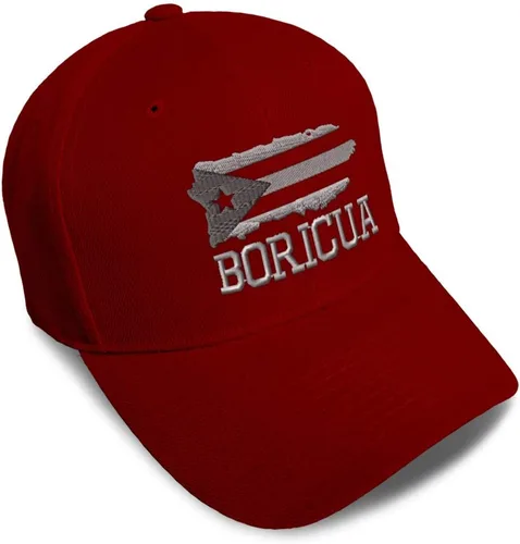Vista 30 de Gorras de béisbol personalizadas para hombres y mujeres, bordadas con mapa de la isla de Puerto Rico, bandera C, sombreros de béisbol para hombre