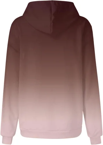 Vista 3 de SHAOBGE Sudaderas con capucha para mujer, talla grande, casual, manga larga, cordón holgado, con bolsillo