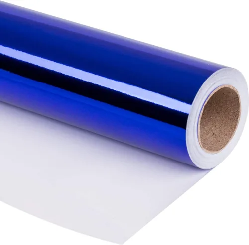 Vista 21 de RUSPEPA Papel de regalo metálico negro, papel de color sólido, perfecto para bodas, cumpleaños, Navidad, baby shower, 17 pulgadas x 32.8 pies