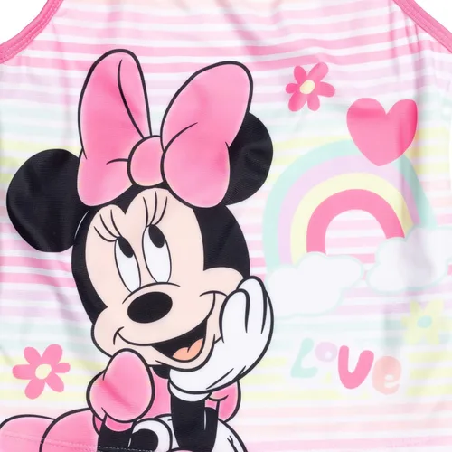 Vista 7 de Disney Conjunto de traje de baño de 3 piezas con parte superior de tankini de princesa Minnie Mouse Frozen y coletero