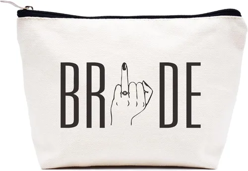 Vista 48 de LIBIHUA Bolsa de maquillaje para mujer, bolsa de cosméticos regalos para ella, bolsa de viaje femenina, Beige, 1 en mi era de Lacrosse Mom