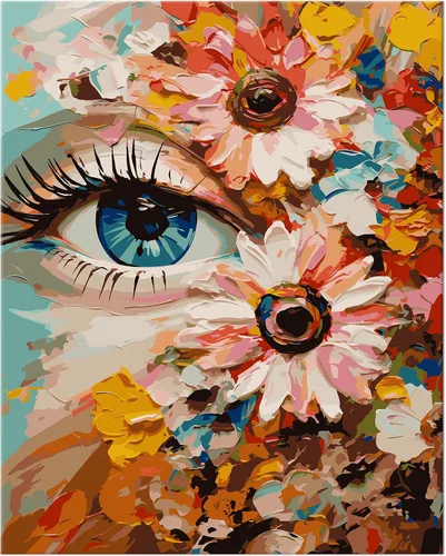 Vista 16 de NiArt Pintura por números para adultos principiantes, pintura por números sobre lienzo para niños, kits de pintura al óleo para regalo decoración