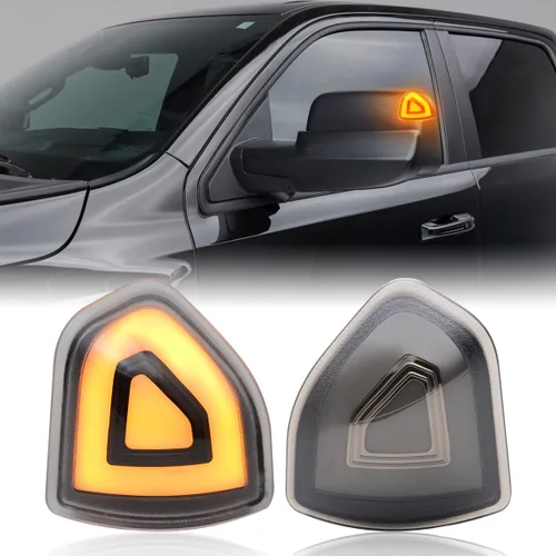 Vista 8 de Luces LED de Señal de Giro para Espejo Lateral Compatible con Ram 1500 2010-2023/para Ram 1500 Classic 2019-2022/para Ram 2500 2010-2018/para Ram