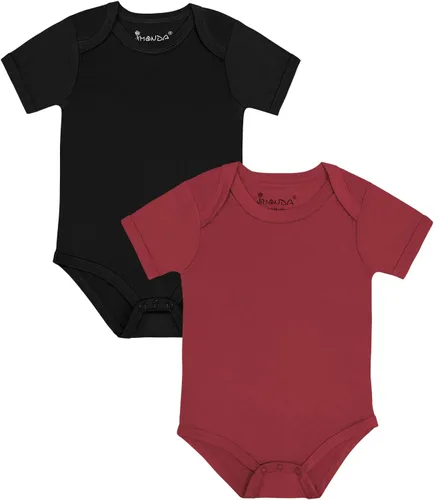 Vista 47 de Jimonda Body de rayón de bambú de manga corta para bebés, niños y niñas, trajes suaves para recién nacidos