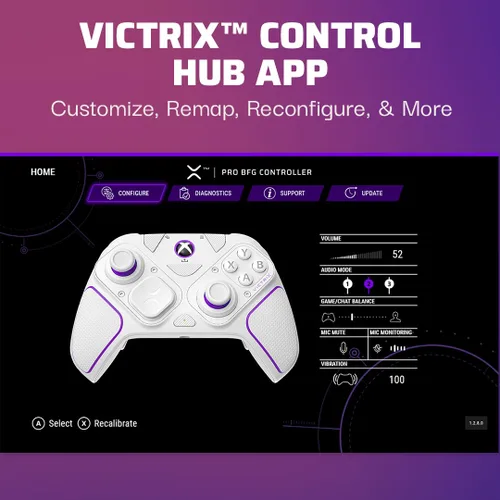 Vista 7 de Victrix Pro BFG Wireless Controller White For Xbox Series XS, Xbox One, and Windows 1011 PC