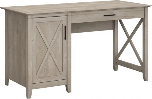 Vista 9 de Bush Furniture - Organizador de escritorio Key West con cajones , Madera, Bing Cherry cereza bing