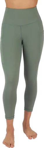 Vista 2 de 90 Degree By Reflex Capris de yoga Power Flex de cintura alta a prueba de sentadillas con bolsillos laterales