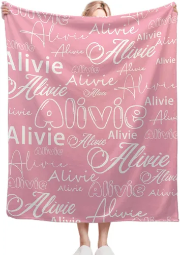 Vista 26 de Manta personalizada con nombre de mariposa, regalos personalizados para adultos, manta personalizada para hombres y mujeres, manta de franela