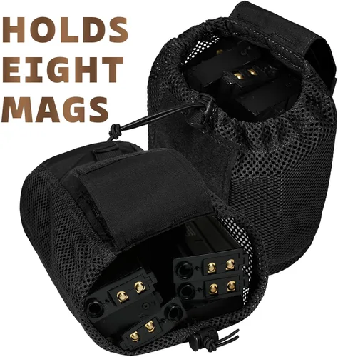 Vista 3 de Bolsas tácticas de malla Molle de rango ligero, compacto micro cordón de forrajeo enrollable, paquete de herramientas plegable de recuperación Ar