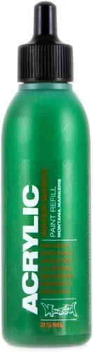 Vista 65 de Montana Cans Recambios de tinta de marcador acrílico, botella de 0.8 fl oz, cortina de hierro (MR25IC)