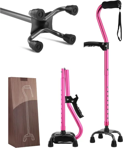 Vista 11 de LIXIANG Bastones para Caminar que Estabilizan Mujeres Bastones Cuádruples para Personas Mayores y Adultos Plegables Ajustables para Hombres