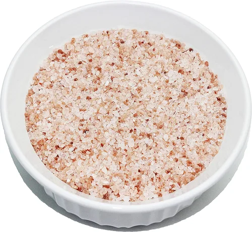 Vista 2 de Sal marina pura natural del Himalaya rosa para baño y spa, 2 libras, grano grueso medio, 1 ~ 0.118 in