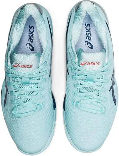 Vista 6 de ASICS Solution Speed FF 2 Clay - Tenis para mujer, parte superior aplicada en poliuretano, color azul claro/índigo claro, talla M, Azul