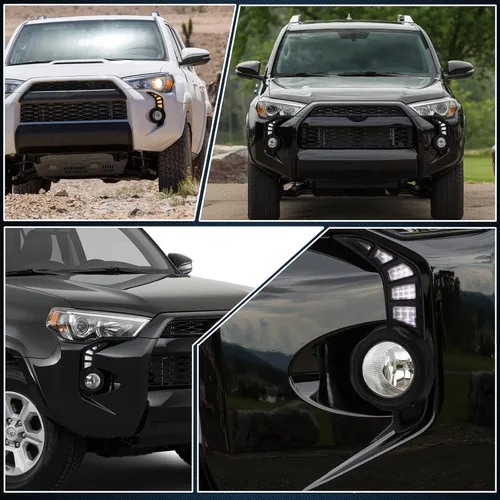 Vista 4 de Switchback - Lámpara LED ámbar blanca para parachoques delantero, antiniebla, diurna, señal de giro LED secuencial, compatible con Toyota 4Runner