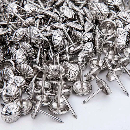 Vista 11 de Tachuelas de tapicería para muebles, clavos de tapicería negros de 3/4 pulgadas, tachuelas decorativas, 100 tachuelas de muebles resistentes