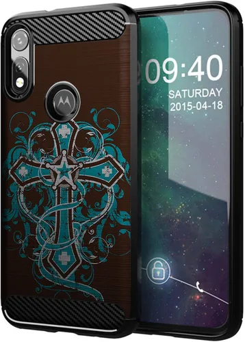 Vista 12 de CasesOnDeck - Funda compatible con Motorola Moto E (2020), diseño delgado, flexible, elegante, de protección contra golpes, funda de poliuretano